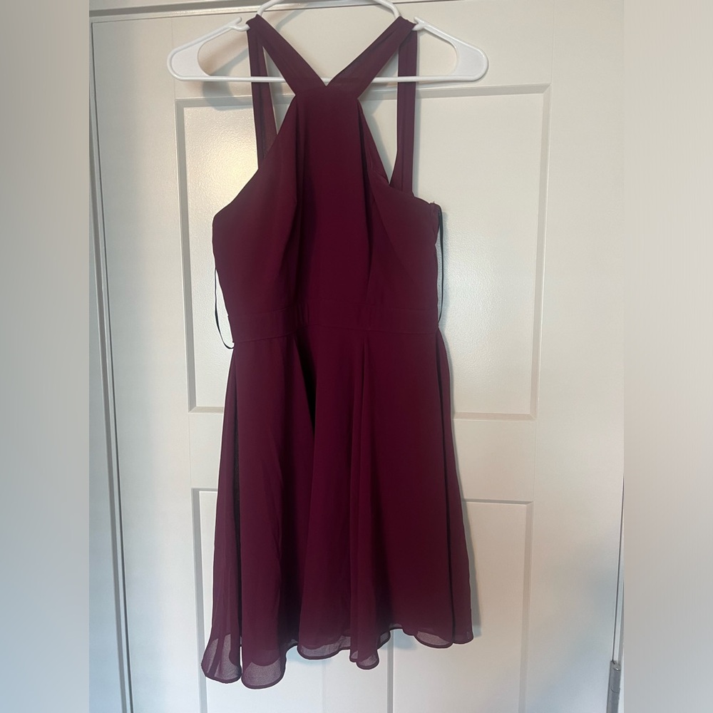 Burgundy lulus dress size medium